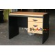 PVC 100-2 : โต๊ะทำงาน 100 ซม. ผิวท้อป PVC + ข้างฟอร์ย + ขอบคิ้วยาง