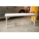โต๊ะพับอเนกประสงค์ 120x60 cm. หน้าโฟเมก้า หนา 25 mm. ขาว