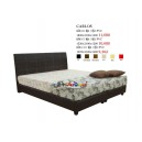 CARLOS : เตียง CARLOS 6 ฟุต/หุ้มหนัง PVC