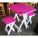 PIGNIC(S) : ชุดโต๊ะปิคนิคเล็ก(ทำสี)